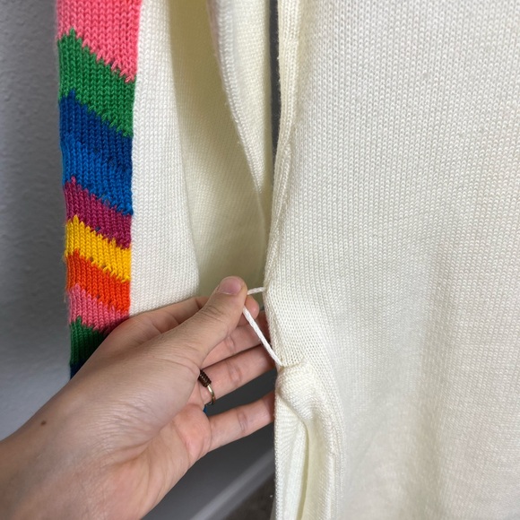 Vintage Vicki Volts Rainbow Chevron Flower Dress - Picture 11 of 16